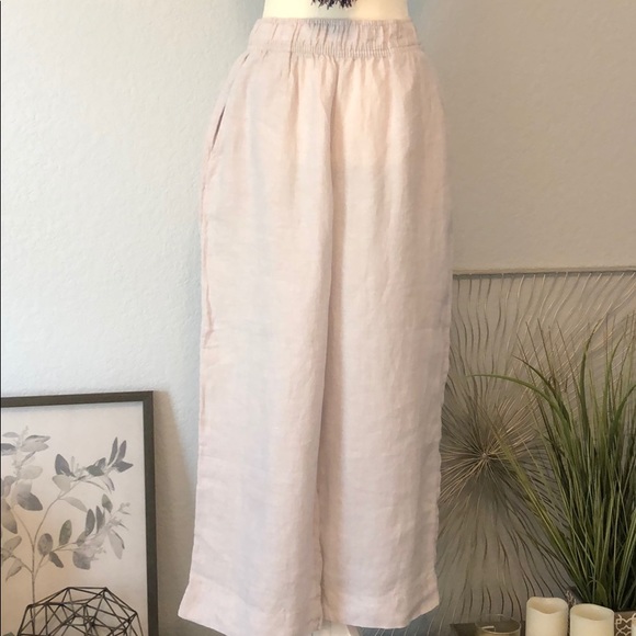 Tahari Pants - Tahari Linen Wide Leg High Waisted Pants Small